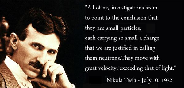 Tesla describing Alpha-Negatrons
